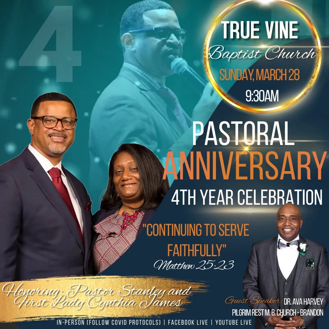 anniversary - TRUE VINE BAPTIST CHURCH